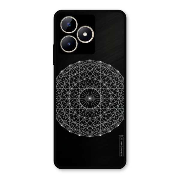 Black Clipart Metal Back Case for Realme Narzo N53
