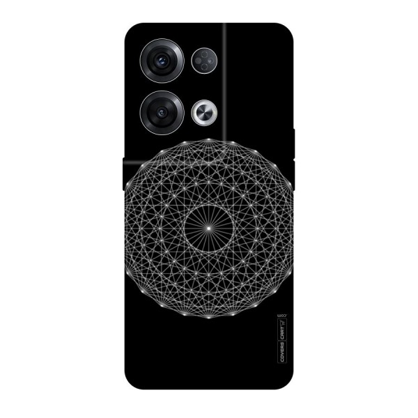 Black Clipart Original Polycarbonate Back Case for Oppo Reno8 Pro 5G