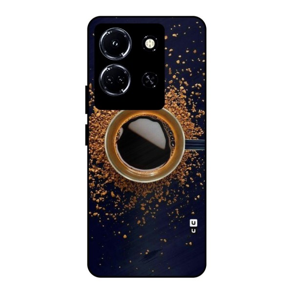 Black Coffee Metal Back Case for Infinix Note 30 5G