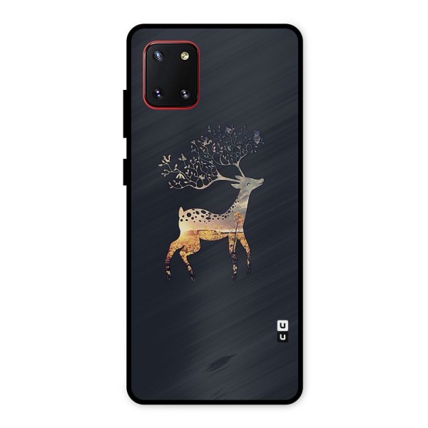 Black Deer Metal Back Case for Galaxy Note 10 Lite