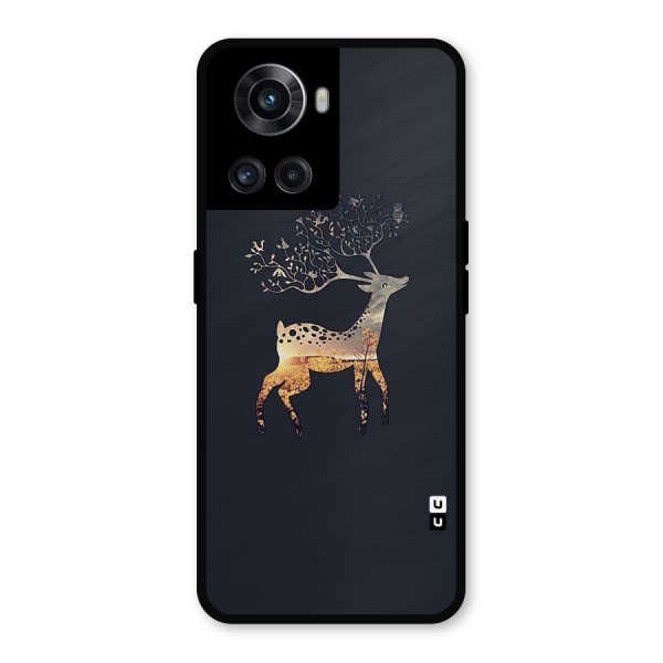 Black Deer Metal Back Case for OnePlus 10R