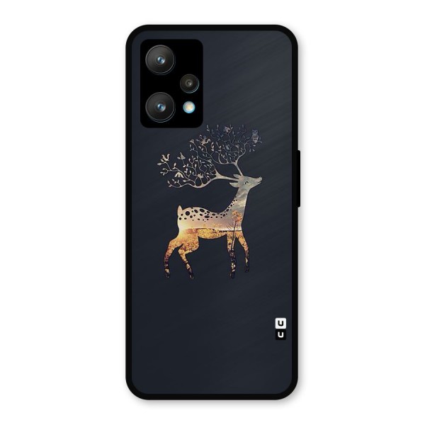 Black Deer Metal Back Case for Realme 9 Pro Plus 5G