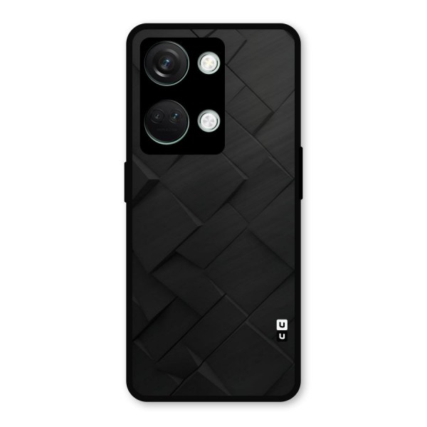Black Elegant Design Metal Back Case for OnePlus Nord 3
