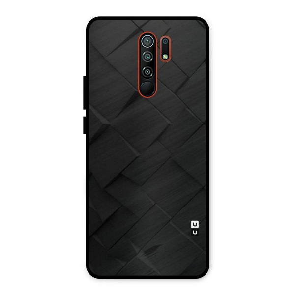 Black Elegant Design Metal Back Case for Redmi 9 Prime