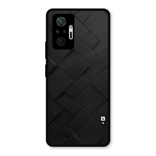 Black Elegant Design Metal Back Case for Redmi Note 10 Pro