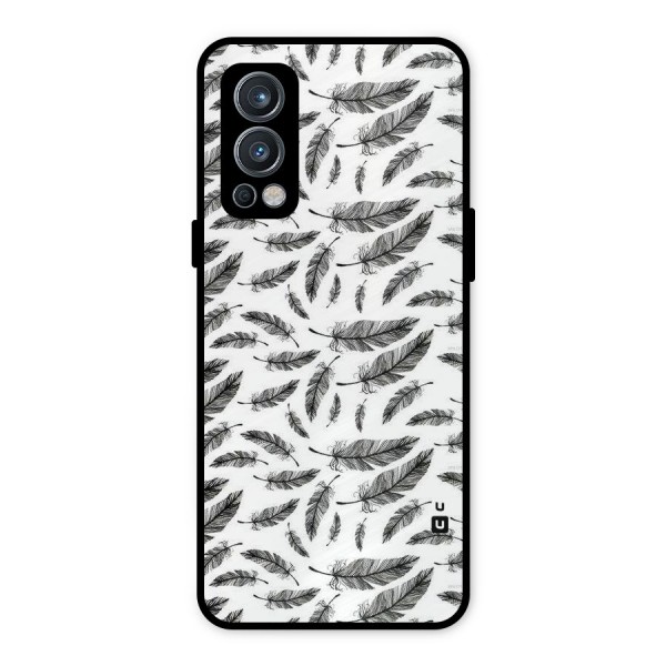 Black Feather Metal Back Case for OnePlus Nord 2 5G