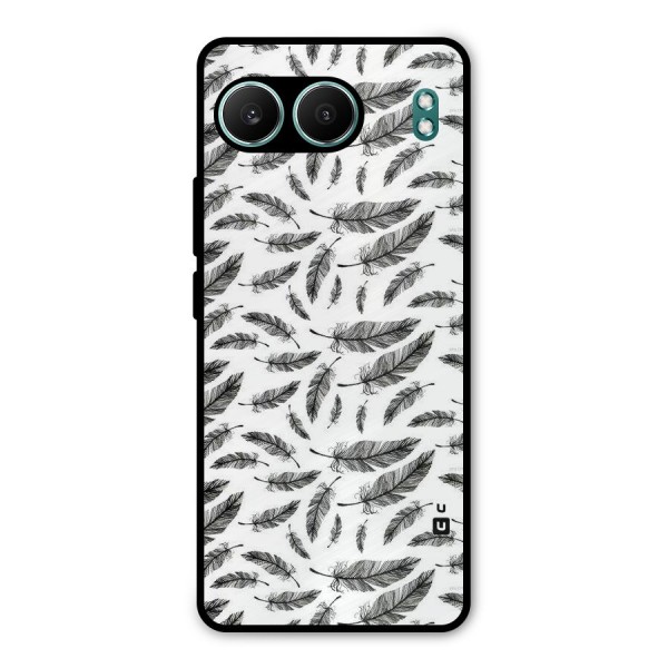 Black Feather Metal Back Case for OnePlus Nord 4