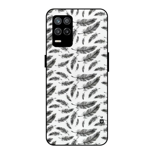 Black Feather Metal Back Case for Realme 9 5G