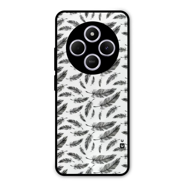 Black Feather Metal Back Case for Redmi A4