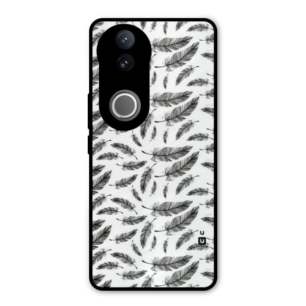 Black Feather Metal Back Case for iQOO Z10R