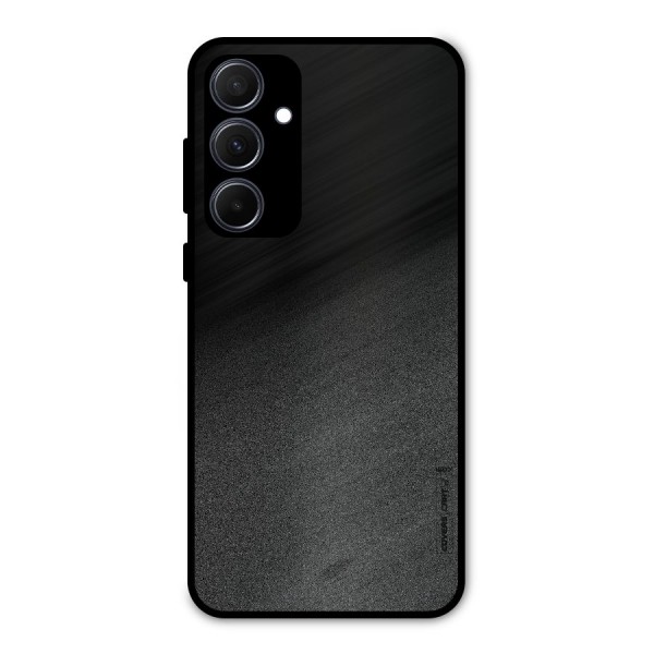 Black Grey Noise Fusion Metal Back Case for Galaxy A35