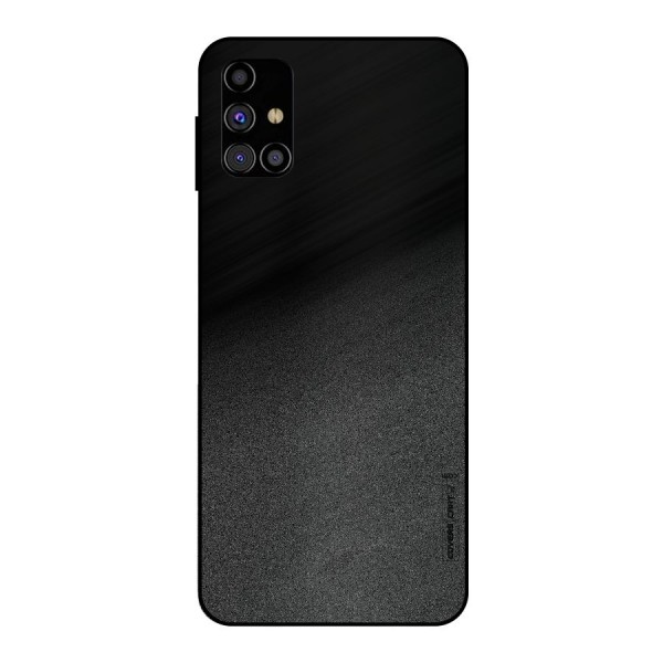Black Grey Noise Fusion Metal Back Case for Galaxy M31s