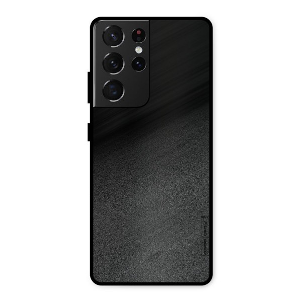 Black Grey Noise Fusion Metal Back Case for Galaxy S21 Ultra 5G