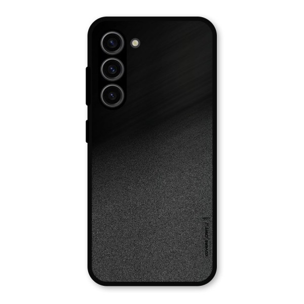Black Grey Noise Fusion Metal Back Case for Galaxy S23