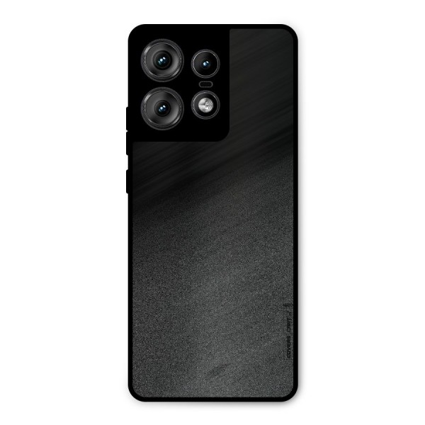 Black Grey Noise Fusion Metal Back Case for Motorola Edge 50 Pro