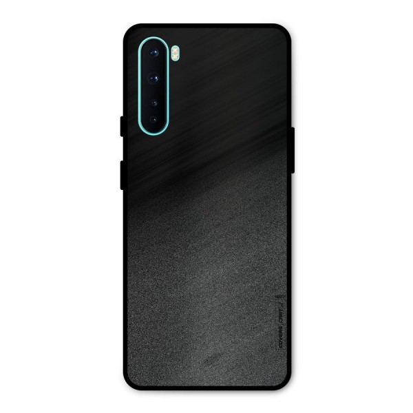 Black Grey Noise Fusion Metal Back Case for OnePlus Nord