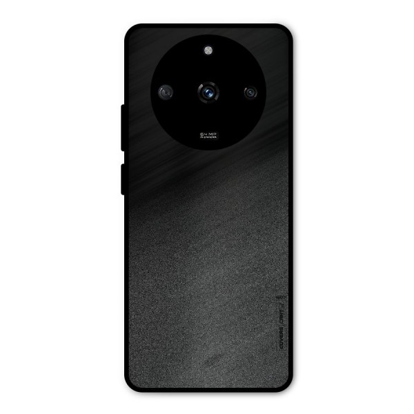 Black Grey Noise Fusion Metal Back Case for Realme Narzo 60 5G