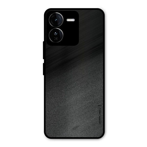 Black Grey Noise Fusion Metal Back Case for iQOO Z9