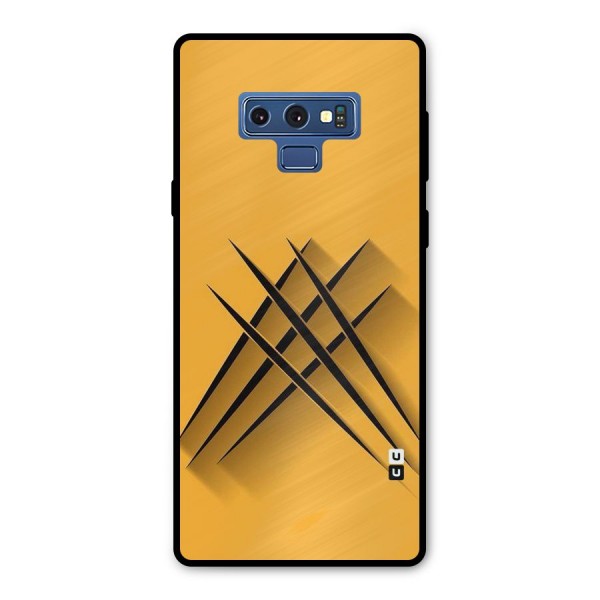 Black Paws Metal Back Case for Galaxy Note 9