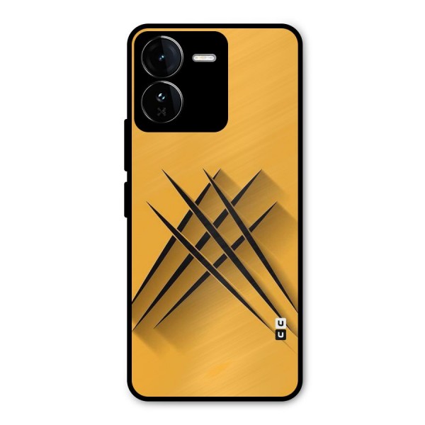 Black Paws Metal Back Case for iQOO Z9