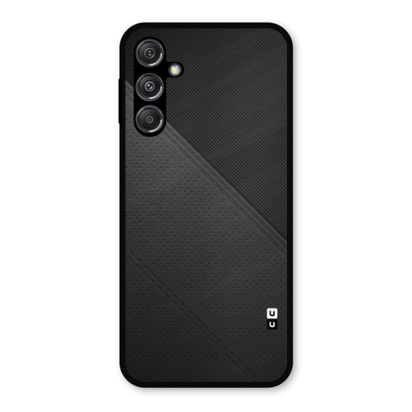 Black Polka Stripe Metal Back Case for Galaxy M34 5G
