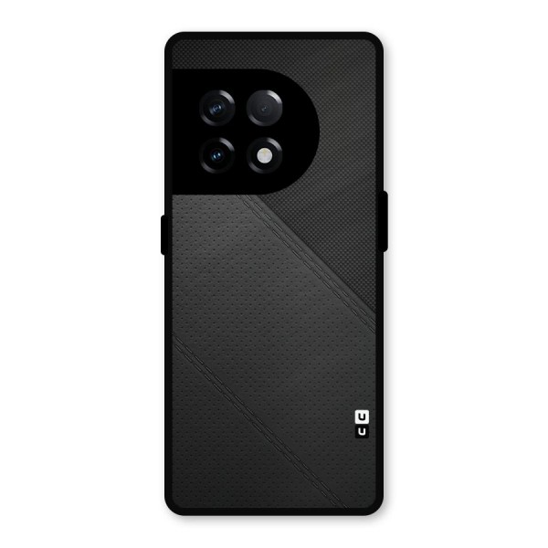 Black Polka Stripe Metal Back Case for OnePlus 11R