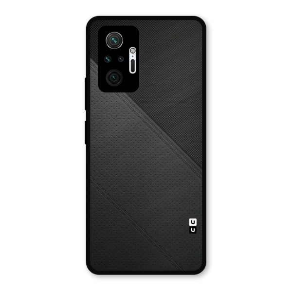 Black Polka Stripe Metal Back Case for Redmi Note 10 Pro Max