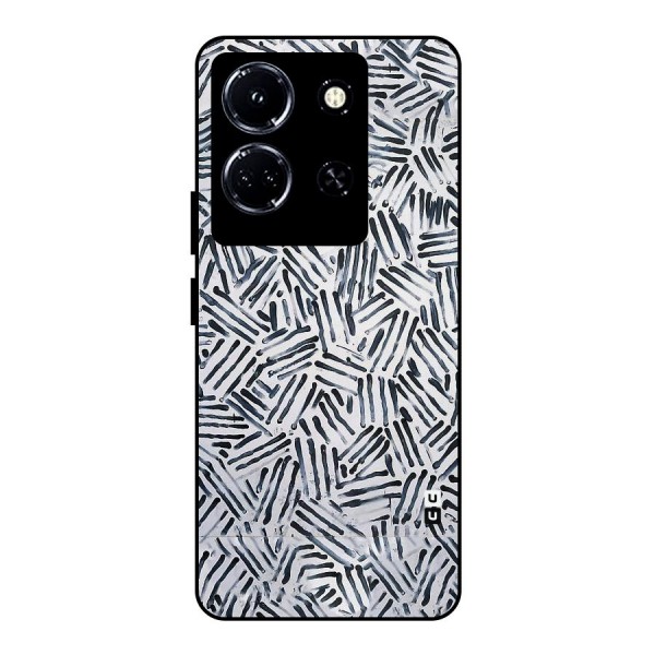Black Tiny Uneven Metal Back Case for Infinix Note 30 5G