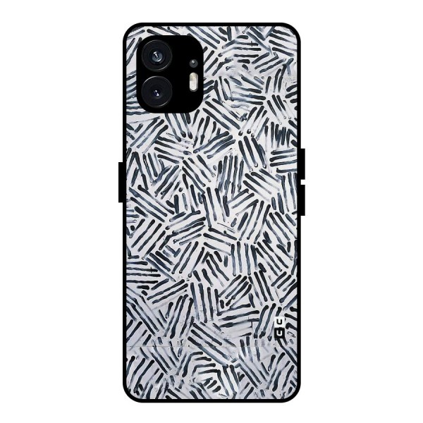 Black Tiny Uneven Metal Back Case for Nothing Phone 2