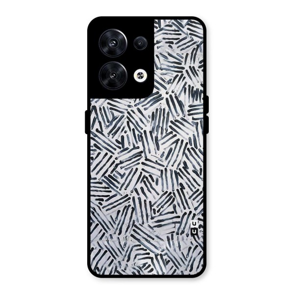 Black Tiny Uneven Metal Back Case for Oppo Reno8 5G