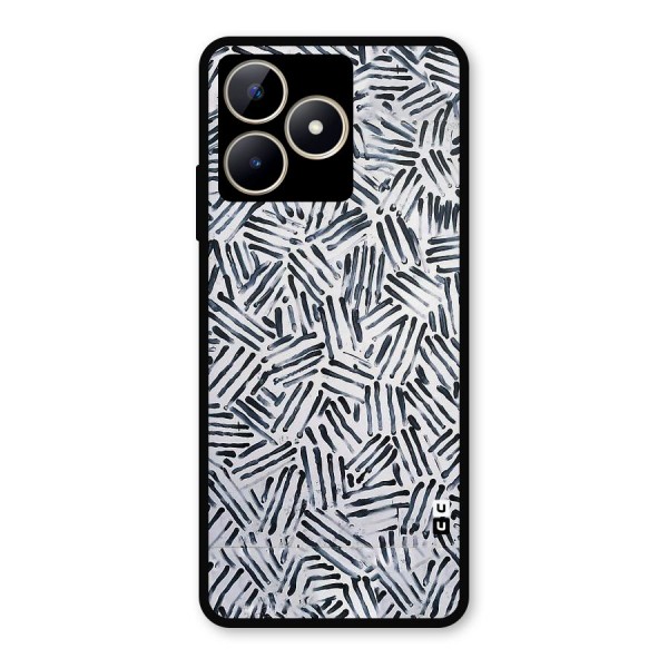 Black Tiny Uneven Metal Back Case for Realme Narzo N53