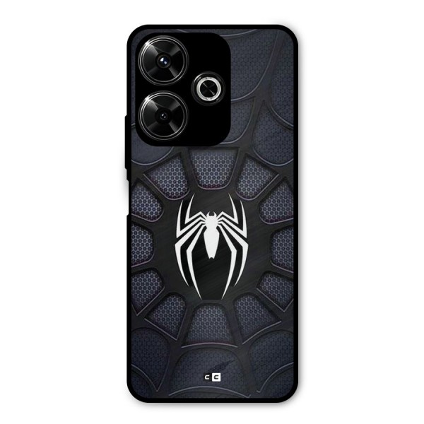 Black Web Metal Back Case for Redmi 13 5G
