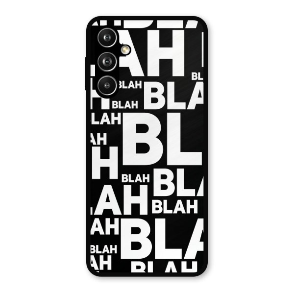 Blah Blah Pattern Metal Back Case for Galaxy F54