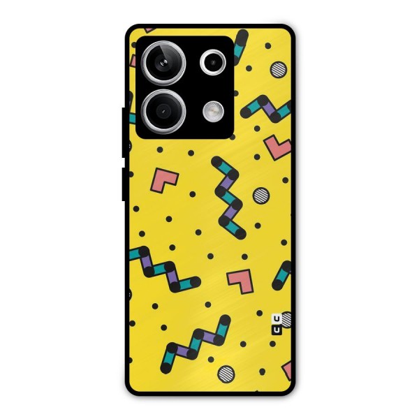 Block Shades Metal Back Case for Redmi Note 13 5G