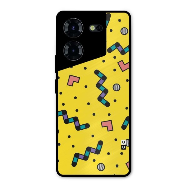 Block Shades Metal Back Case for Tecno Pova 5 Pro 5G