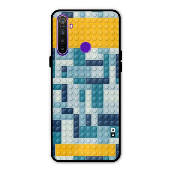 Blocks Blues Glass Back Case for Realme 5s