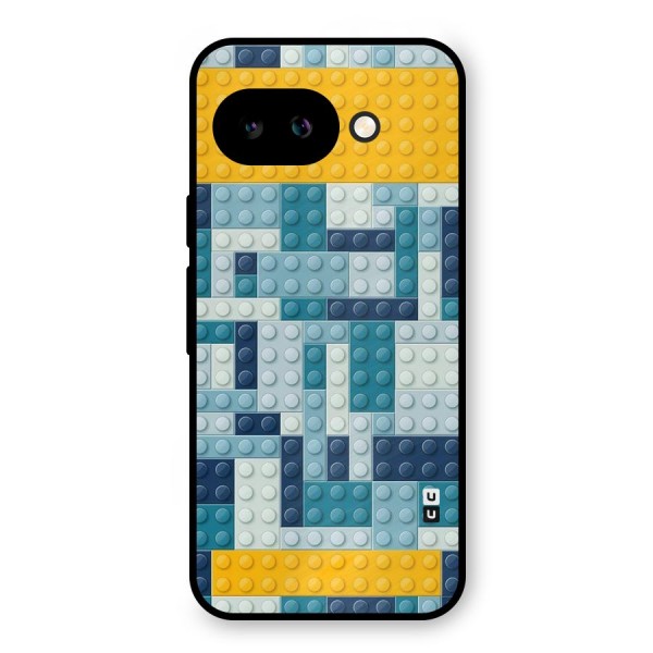 Blocks Blues Metal Back Case for Google Pixel 9a