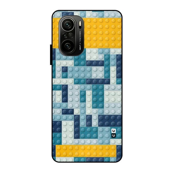 Blocks Blues Metal Back Case for Mi 11X Pro