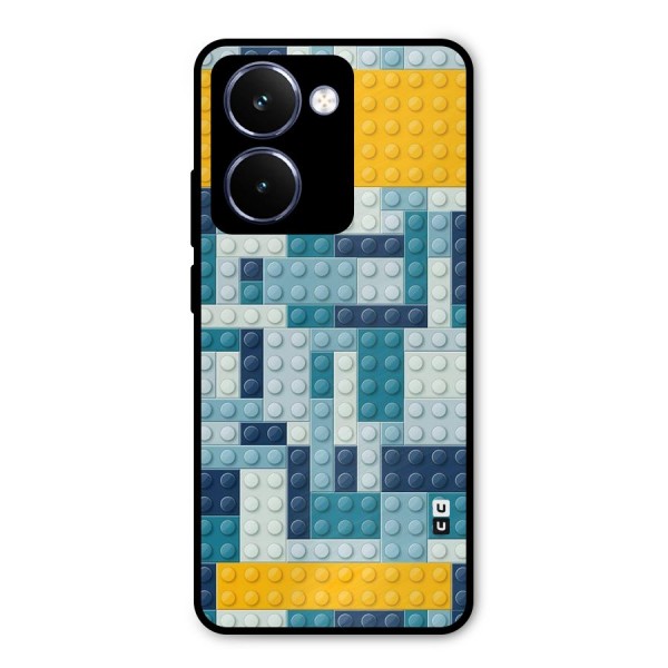 Blocks Blues Metal Back Case for Realme P3 Ultra