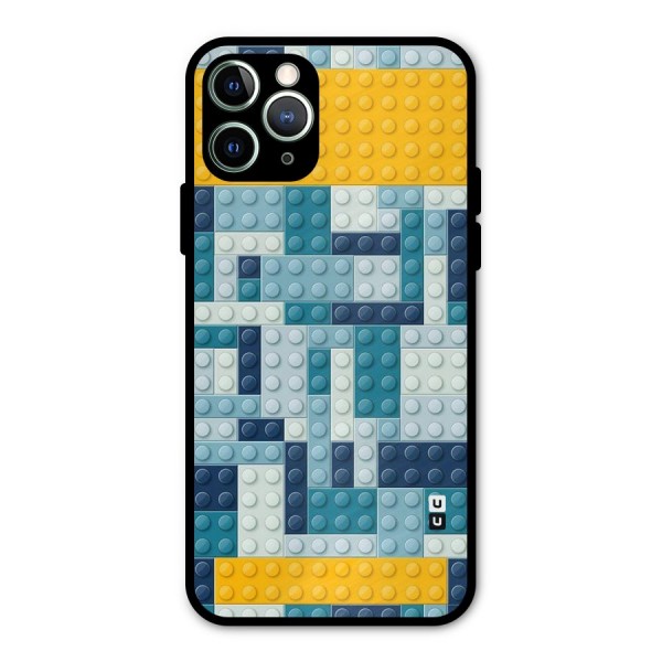 Blocks Blues Metal Back Case for iPhone 11 Pro Max