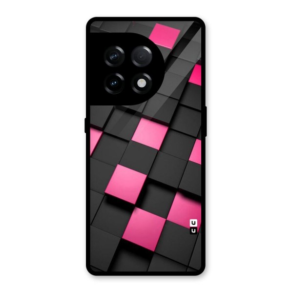 Blocks Diagonal Glass Back Case for OnePlus 11R