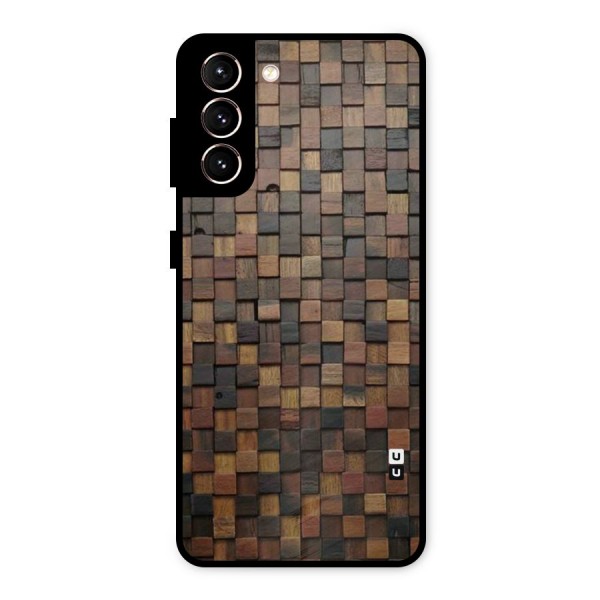 Blocks Of Wood Metal Back Case for Galaxy S21 5G