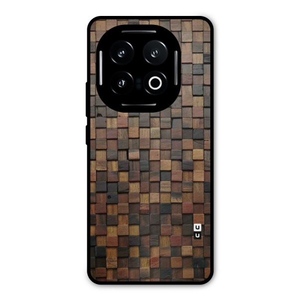 Blocks Of Wood Metal Back Case for iQOO 13