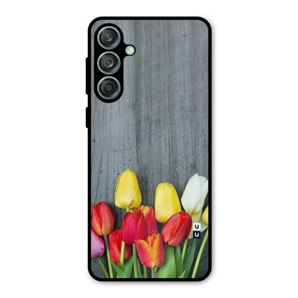 Bloom Grey Metal Back Case for Galaxy M55 5G