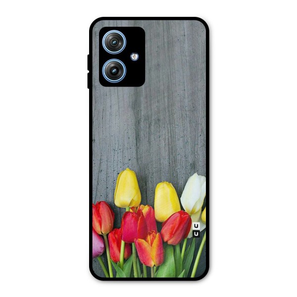 Bloom Grey Metal Back Case for Moto G54
