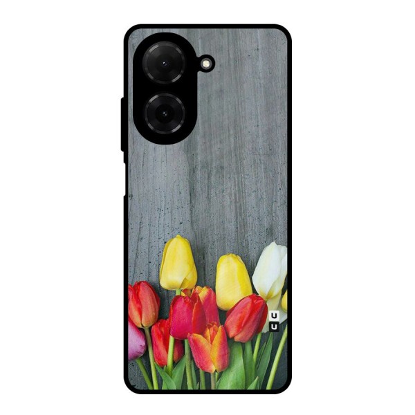Bloom Grey Metal Back Case for Poco C71