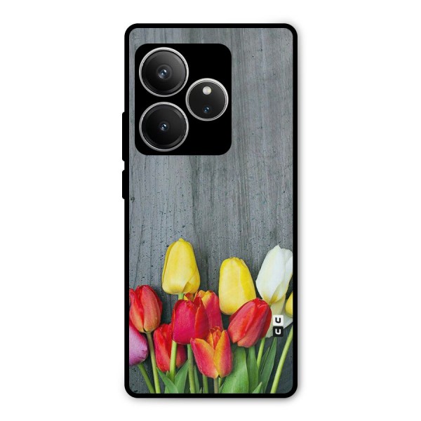Bloom Grey Metal Back Case for Realme GT 6