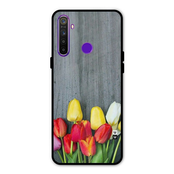 Bloom Grey Metal Back Case for Realme Narzo 10