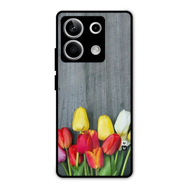 Bloom Grey Metal Back Case for Redmi Note 13 5G