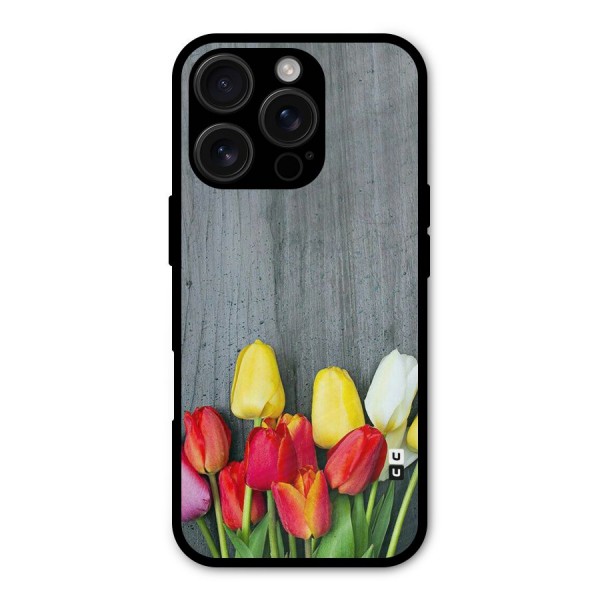Bloom Grey Metal Back Case for iPhone 16 Pro